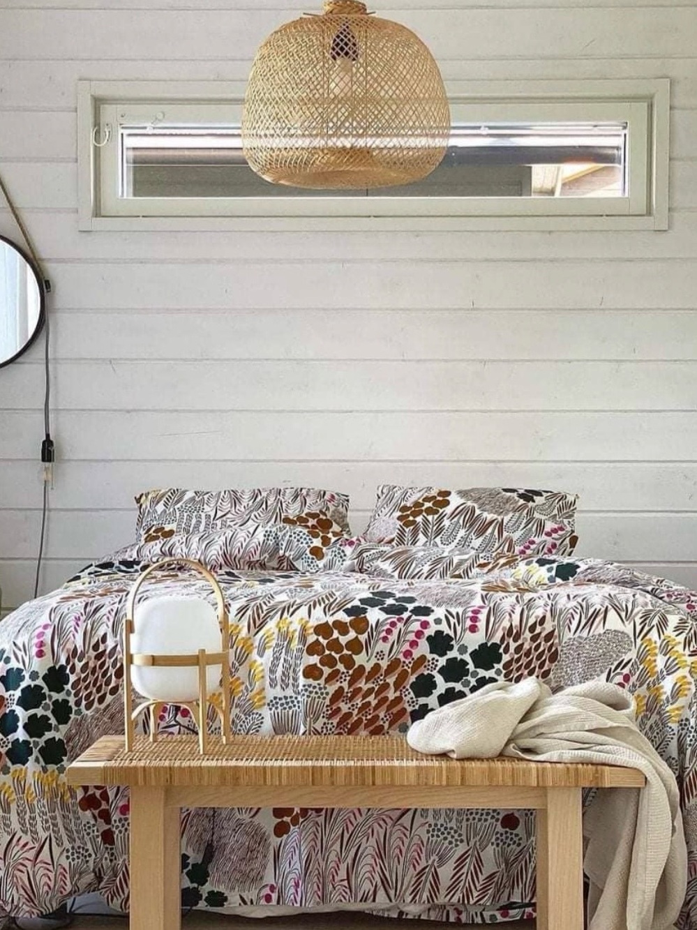 Marimekko Pieni Letto Brown Cotton Comforter, KING Size MSRP $210
